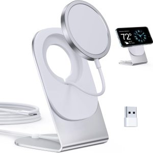Magnetic Wireless Charger Mag-Safe Charger for iPhone 16/15/14/13/12 Series Convertible Magnet Wireless Charging Stand/Pad with 5ft Cable for iPhone and AirPods 2/3/Pro 2/Pro